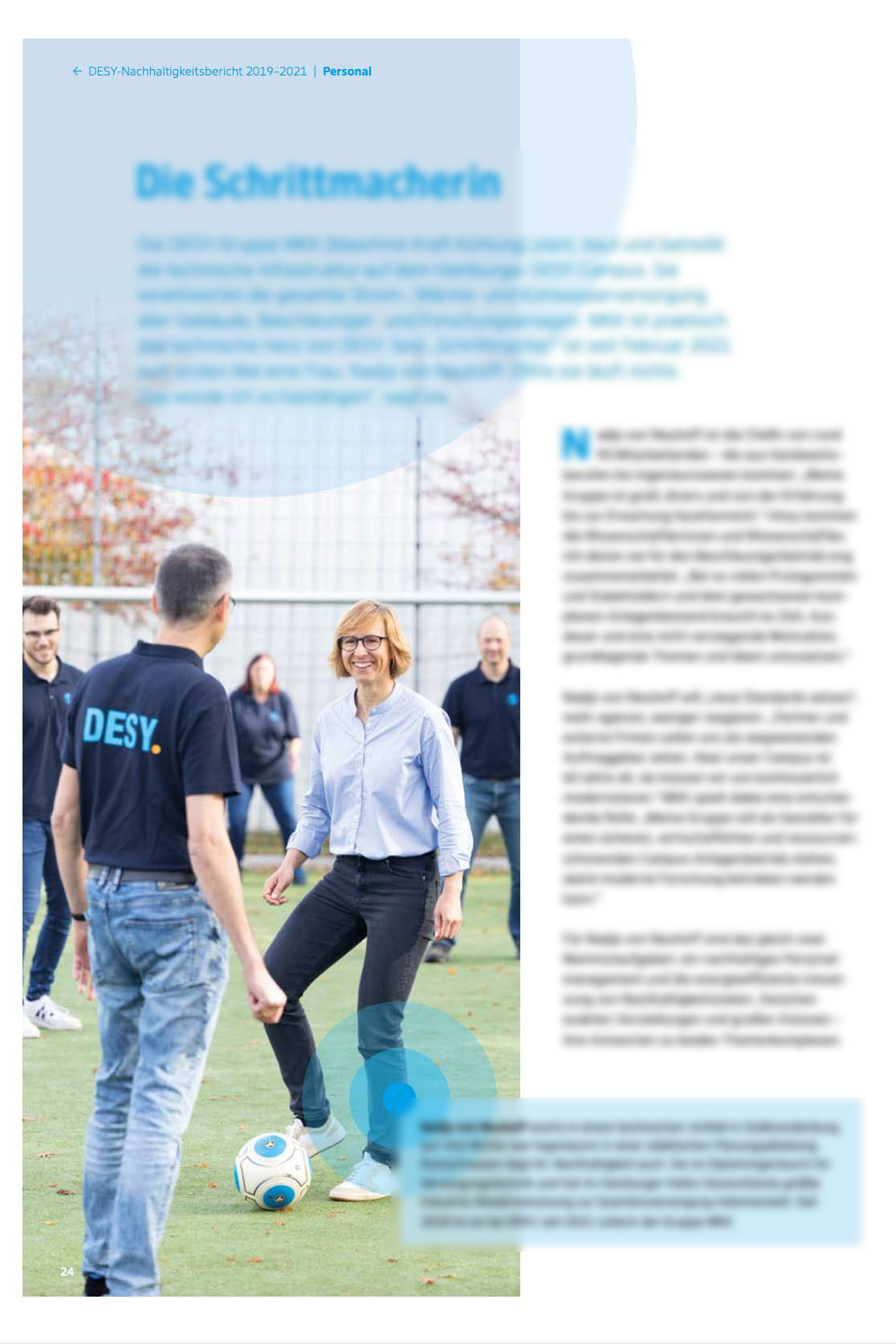 Inszenierte Portraits für die DESY